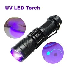 Lampe de Poche LED 180 Lumens UV Ultra Violet Lampe d'inspection Torche Accessoi