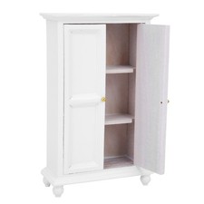 1:12 Doll House Miniature Vintage Mini Wood Cabinet Drawer Bedroom Furniture Toy