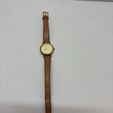 The Walt Disney Company: Lorus Quartz Mickey Mouse Wrist Watch: Leather Band