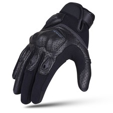 REDRUM Gants Moto Cuir Rigide