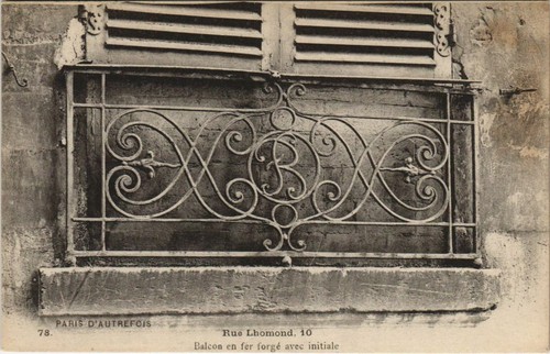 Cpa paris rue lhomond - paris, 10,
