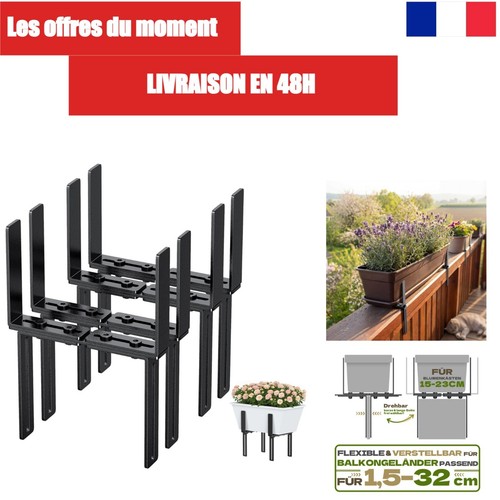 Support jardinière balcon - support,