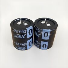 REC 330μF 450V Capacitor - New - 85 Degree (Pair 2pcs)