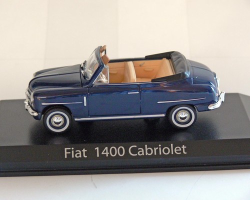 Fiat 1400 cabriolet bleu - fiat,