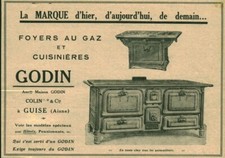 1929 Godin Antique Cookers Magazine Advertisement
