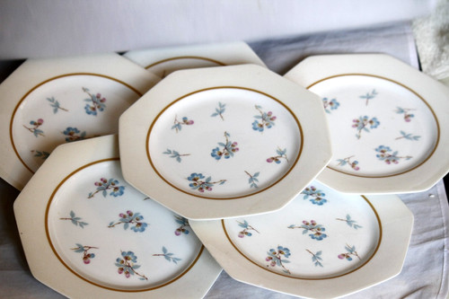 Lot assiettes dessert - 6,