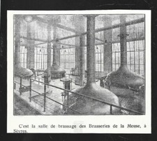 1927 -- BREWING ROOM OF THE BRASSERIES DE LA MEUSE IN SEVRES. 4A386