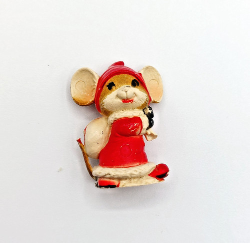 Petite figurine vintage souris - petite,