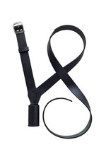 Porte-Drapeau Croisé Ceinture Noir Cuir Véritable Parade Militaire Armée