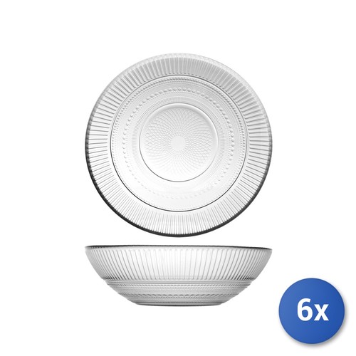 Assiettes verre - 6x,