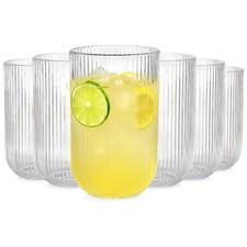 Verres à boire 400 ml set 6 pcs verres à eau verres à jus long drink