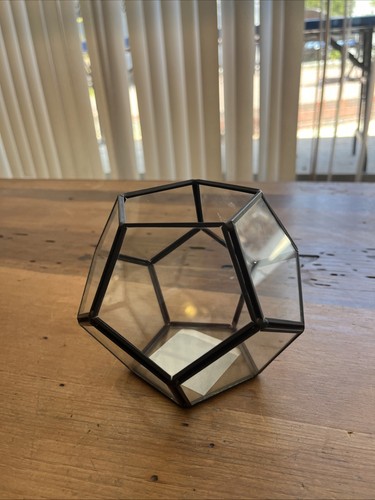 Glass geometric terrarium - geometric,