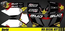 Kit Déco Moto pour / Mx Decal Kit for Derbi 50 - Bud R