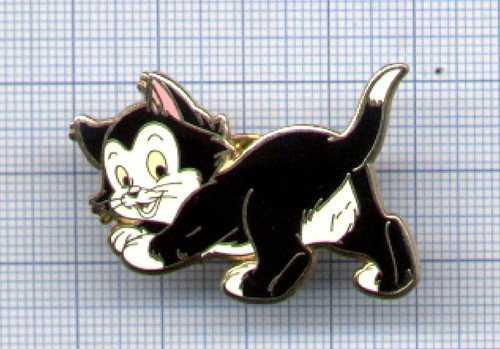 Pin disney figaro - pin's, chat