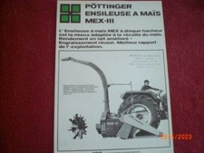 POTTINGER MEX-III MAIZE FORAGE HARVESTER ADVERTISING BROCHURE