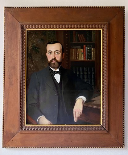 Portrait homme bibliothèque - homme,