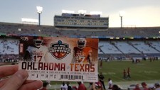 2017 OKLAHOMA SOONERS VS texas FOOTBALL TICKET STUB