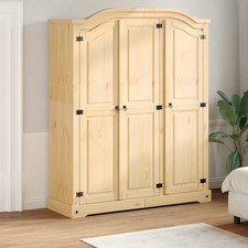 Garde-robe Armoire de Rangemen Organisateur Chambre Bois de Pin Massif vidaXL