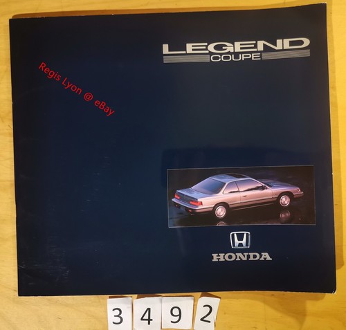 Honda legend coupe prospectus - coupe,