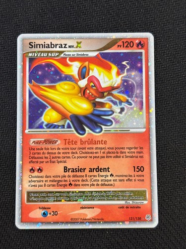 Carte pokémon simiabraz - pokémon, niv.x