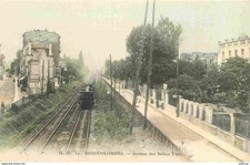 92 - Bois-Colombes - Avenue des Belles Vues - Animée - Colored - Trains - Old postcard