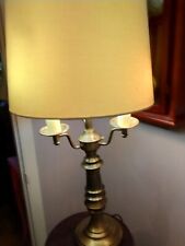 Beautiful French Bouillette 5 Lamps Candlestick Brass Good Cond.