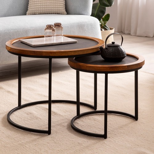 Finebuy tables gigognes bois - finebuy,