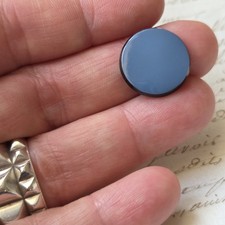 Cornaline Agate Bleu Ancienne pour Bijou 17 mm Intaille Héraldique