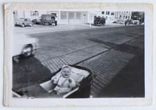 Smiling Baby City Road Stroller Cap - Old Photo Snapshot