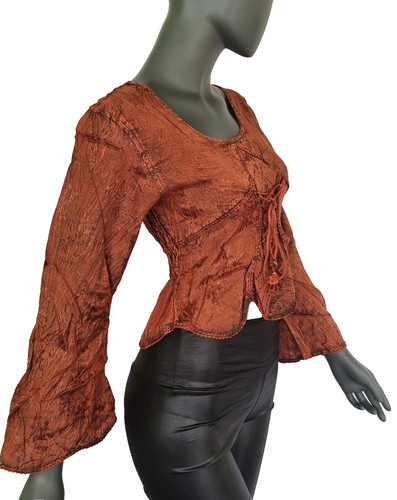 Blouse courte boho hippie - boho,