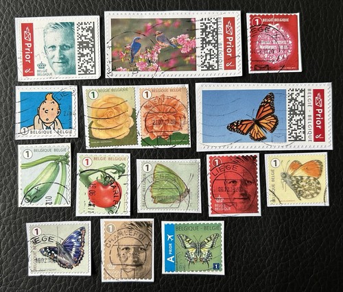 Lot timbres de belgique - 15,