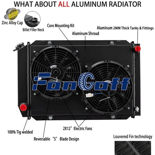 Row aluminum radiator shroud - 3,