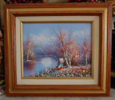 VTG FRAMED SIGNED ORIGINAL OIL