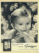 Advertising 0925 1961 Milk Guigoz Baby Powder