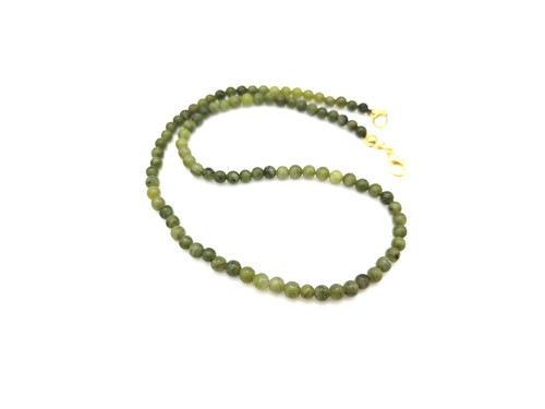 Collier jade vert - 40, cm
