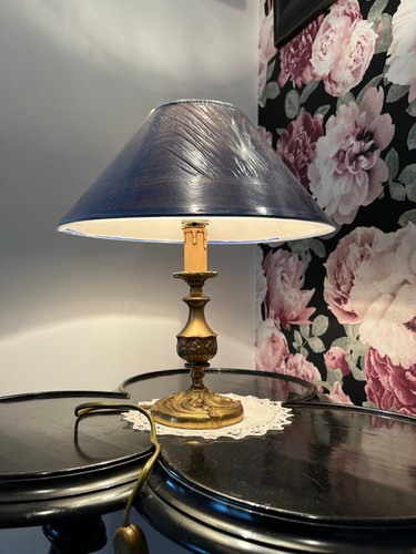 Pied lampe ancien bronze - de,
