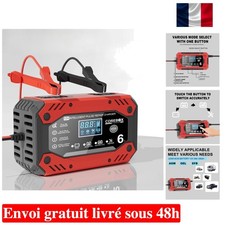 Chargeur de Batterie Voiture 12V 6A écran LCD Charge Rapide Auto Moto