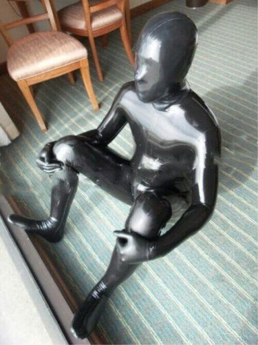 Latex rubber gummi catsuit - ,