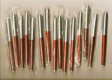 LOT de 15 STYLOS PLUME BOIS et