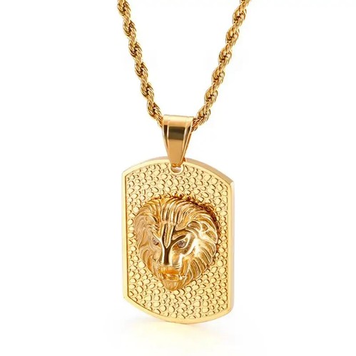 Collier lion marque de - lion, or