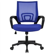 Chaise de Bureau Fauteuil de Bureau Ergonomique Siège Pivotante Large Bleu