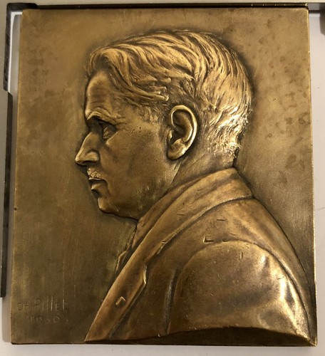 Médaille plaque bronze - plaque,