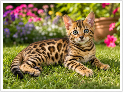 Photo bengal cat neo - photo,