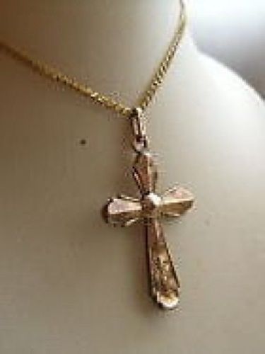 Pendentif croix plaqué - pendentif,