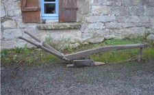 Ancienne Araire Charrue Epoque XIXe Provenance Bretagne Longueur: 240cm
