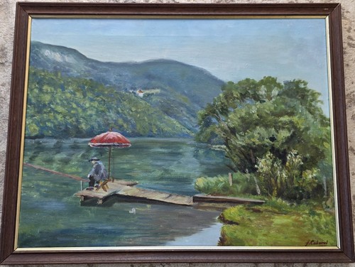 Cabanel pêcheur bord du - au,