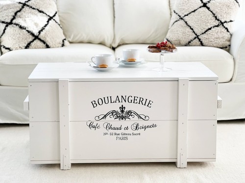 Coffre table basse bois - coffre,