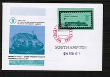 1971 Strike Post Hovercraft Mail Cover Jersey - Gosport