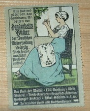 39343 Vignette Publicitaire Livres De Couture Du Journal Allemand Des Vers