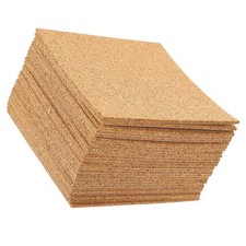 60 Pcs Square Cork Dalles De